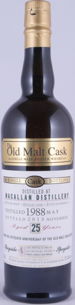 Macallan 1988 25 Years Refill Hogshead Old Malt Cask 15th Anniversary Highland Single Malt Scotch Whisky 51.4%