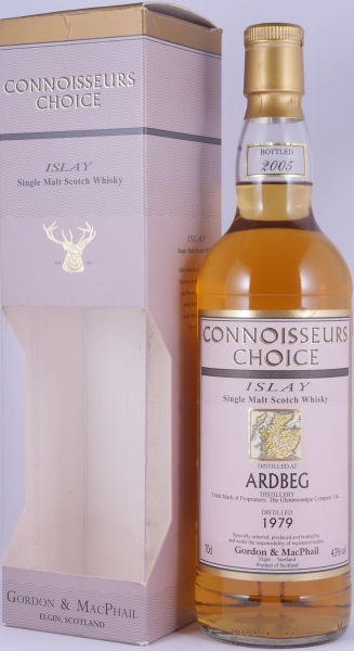 Ardbeg 1979 26 Years Refill Bourbon Barrel Gordon and MacPhail Connoisseurs Choice Islay Single Malt Scotch Whisky 43.0%