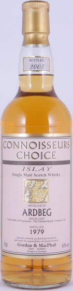 Ardbeg 1979 26 Years Refill Bourbon Barrel Gordon and MacPhail Connoisseurs Choice Islay Single Malt Scotch Whisky 43.0%