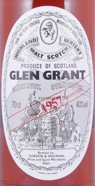 Glen Grant 1957 40 Years Sherry Cask Gordon und MacPhail Licensed Bottling Highland Single Malt Scotch Whisky 40,0%