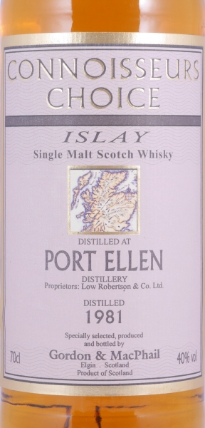 Port Ellen 1981 19 Years Gordon und MacPhail Connoisseurs Choice Islay Single Malt Scotch Whisky 40,0%