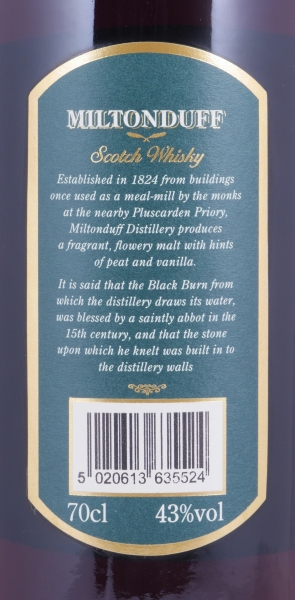 Miltonduff 1969 39 Years Sherry Butt Gordon und MacPhail Rare Vintage Speyside Single Malt Scotch Whisky 43,0%