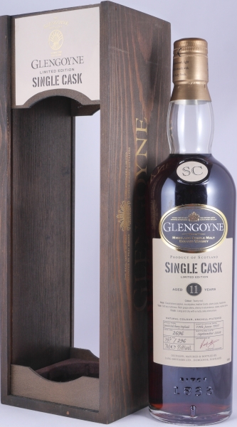 Glengoyne 1997 11 Years Spanish Oak Sherry Hogshead Cask No. 2696 Highland Single Malt Scotch Whisky Cask Strength 55.6%