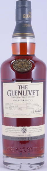 Glenlivet 2003 14 Years Sherry Butt Cask No. 4518 Limited Single Cask Edition Speyside Single Malt Scotch Whisky 60,1%