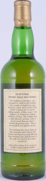 Dufftown 1977 17 Years James MacArthur 500 Years of Scotch Whisky 1494-1994 Speyside Single Malt Scotch Whisky 58.5%