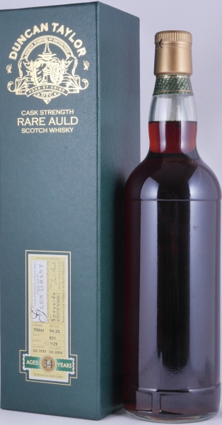Glen Grant 1970 34 Years Sherry Cask No. 831 Duncan Taylor Cask Strength Rare Auld Edition Speyside Single Malt Scotch Whisky 54,2%