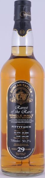 Pittyvaich 1979 29 Years Oak Cask No. 5640 Duncan Taylor Rarest of the Rare Speyside Single Malt Scotch Whisky 50.2%