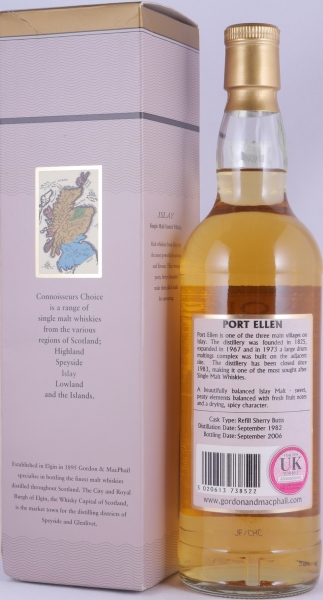 Port Ellen 1982 24 Years Refill Sherry Butts Gordon und MacPhail Connoisseurs Choice Single Malt Scotch Whisky 40,0%