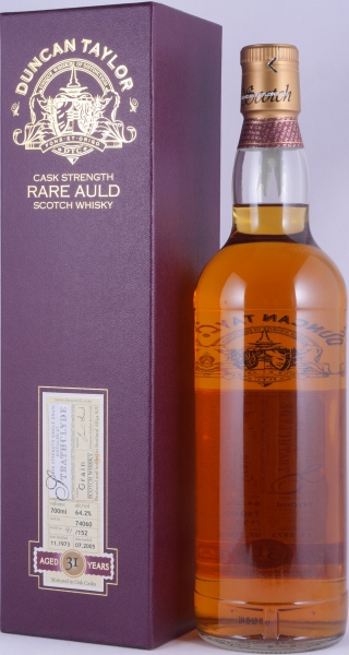 Strathclyde 1973 31 Years Oak Cask No. 74060 Duncan Taylor Cask Strength Rare Auld Edition Lowland Single Grain Scotch Whisky 64,2%