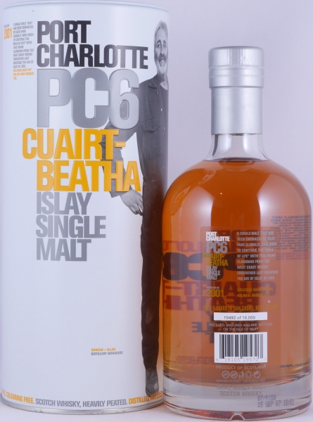 Bruichladdich Port Charlotte PC 6 2001 6 Years Cuairt-Beatha Islay Single Malt Scotch Whisky 61,6%