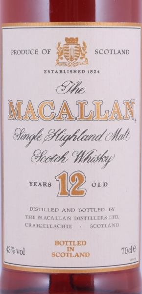 Macallan 12 Years Sherry Wood Highland Single Malt Scotch Whisky 43,0%