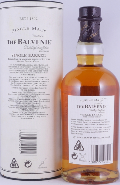 Balvenie 1974 25 Years Single Barrel Oak Cask No. 15190 Highland Single Malt Scotch Whisky 46,9%