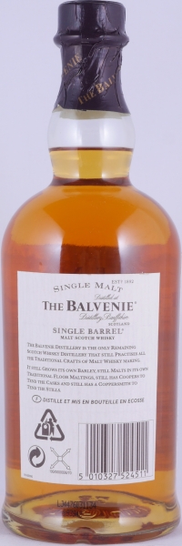 Balvenie 1974 25 Years Single Barrel Oak Cask No. 15190 Highland Single Malt Scotch Whisky 46,9%
