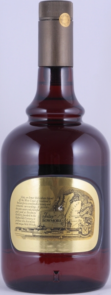 Bowmore 12 Years Gold Label Brown Dumpy Bottle Islay Pure Single Malt Scotch Whisky Morrisons Bowmore 43.0% 1.0 L