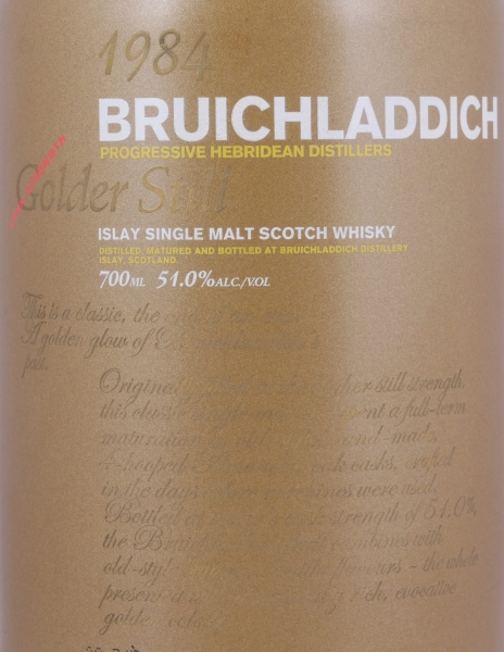 Bruichladdich 1984 23 Years Golder Still 3rd Release Bourbon Squat Hogsheads Islay Single Malt Scotch Whisky 51,0%