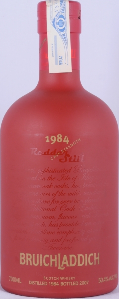 Bruichladdich 1984 22 Years Redder Still 2nd Limited Release Château Lafleur Cask Finish Islay Single Malt Scotch Whisky Cask Strength 50,4%