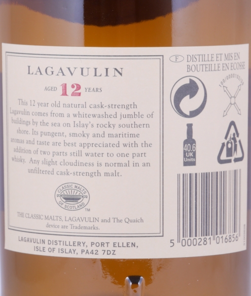 Lagavulin 12 Years 1st Special Release 2002 Limited Edition Islay Single Malt Scotch Whisky Cask Strength 58.0%