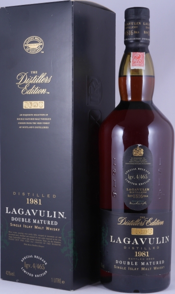 Lagavulin 1981 18 Years Distillers Edition 2000 3rd Special Release lgv.4/465 Islay Single Malt Scotch Whisky 43.0% 1.0L