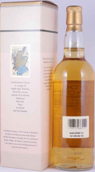 North Port-Brechin 1981 21 Years Gordon and MacPhail Connoisseurs Choice Highland Single Malt Scotch Whisky 40.0%