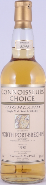 North Port-Brechin 1981 21 Years Gordon and MacPhail Connoisseurs Choice Highland Single Malt Scotch Whisky 40.0%