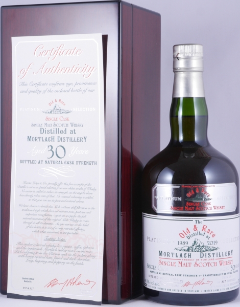 Mortlach 1989 30 Years Oloroso Sherry Cask Old and Rare Heritage Platinum Selection Speyside Single Malt Scotch Whisky 48,5%