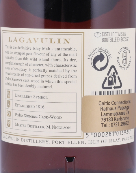 Lagavulin 1980 18 Years Distillers Edition 1999 2nd Special Release lgv.4/464 Islay Single Malt Scotch Whisky 43.0%