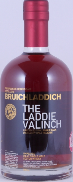 Bruichladdich 1991 24 Years Bourbon/Fine French Oak Cask No. 034 Laddie Crew Valinch No. 18 David Hope JNR Islay Single Malt Scotch Whisky 46.9%