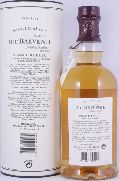 Balvenie 1979 15 Years Oak Cask No. 14674 Single Barrel Highland Single Malt Scotch Whisky 50.4%