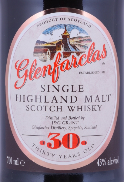 Glenfarclas 30 Years Golden G Limited Edition Highland Single Malt Scotch Whisky 43.0%