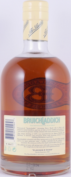 Bruichladdich 1970 31 Years 1st Fill Bourbon Cask Islay Single Malt Scotch Whisky 44.2%