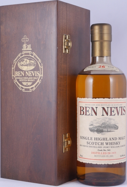 Ben Nevis 1975 26 Years Bourbon Cask No. 945 Highland Single Malt Scotch Whisky Cask Strength 53,9%