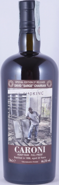 Velier Caroni 1996 23 Years Employees Special Edition 2nd Release David “Sarge” Charran Full Proof Heavy Trinidad Rum 66,5%