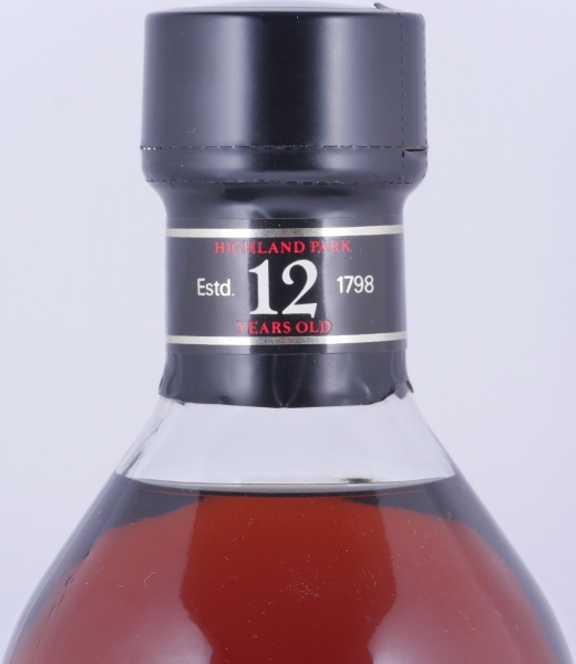 Highland Park 12 Years Ornamental H Screen Printed Label Orkney Islands Single Malt Scotch Whisky 43.0%