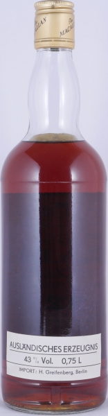 Macallan 12 Years Sherry Wood Golden Screw Cap Highland Single Malt Scotch Whisky 43.0%