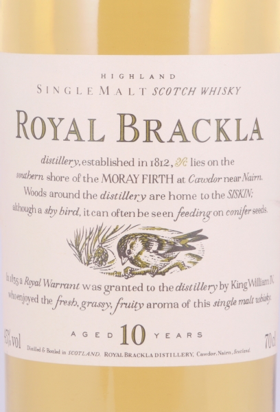 Royal Brackla 10 Years Flora and Fauna Limited Edition Highland Single Malt Scotch Whisky 43.0%