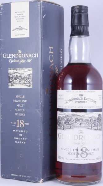 Glendronach 1972 18 Year Old Sherry Casks Highland Single Malt Scotch Whisky 43.0%