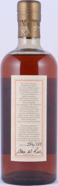 Ben Nevis 1967 37 Years Sherry Hogshead Cask No. 2219 Highland Single Malt Scotch Whisky Cask Strength 54,4%