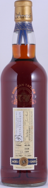 Bunnahabhain 1967 38 Years Sherry Cask No. 3328 Duncan Taylor Cask Strength Rare Auld Edition Islay Single Malt Scotch Whisky 40,8%
