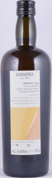 Bunnahabhain / Samaroli Infinity 1974 40 Years Oak Cask No. 604 Full Proof Islay Single Malt Scotch Whisky 43,60%