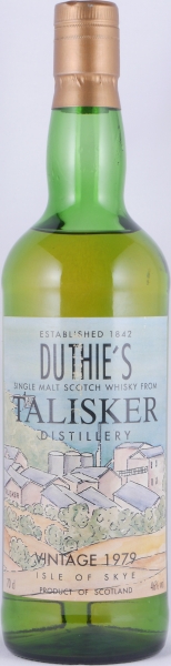 Talisker 1979 14 Years Oak Cask R. W. Duthie Isle of Skye Single Malt Scotch Whisky 46.0%