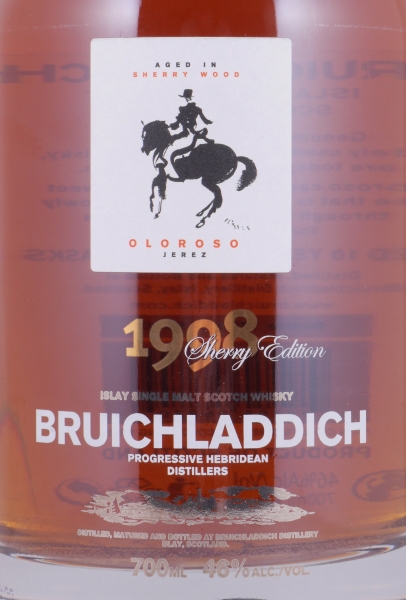 Bruichladdich 1998 10 Years Oloroso Sherry Casks Limited Edition Islay Single Malt Scotch Whisky 46.0%