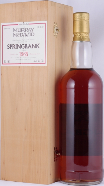 Springbank 1965 33 Years Sherry Cask No. 2139 Murray McDavid Special Single Cask Campbeltown Single Malt Scotch Whisky 46,0%