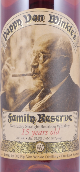 Pappy Van Winkles 15 Years Family Reserve Kentucky Straight Bourbon Whiskey 53.5%