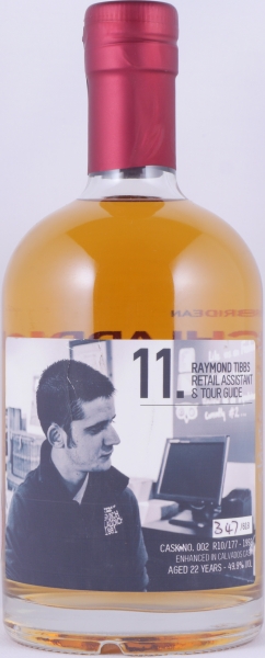 Bruichladdich 1992 22 Years Bourbon/Calvados Cask No. 002 R10/177 The Laddie Crew Valinch 11 Raymond Tibbs Islay Single Malt Scotch Whisky 49.9%