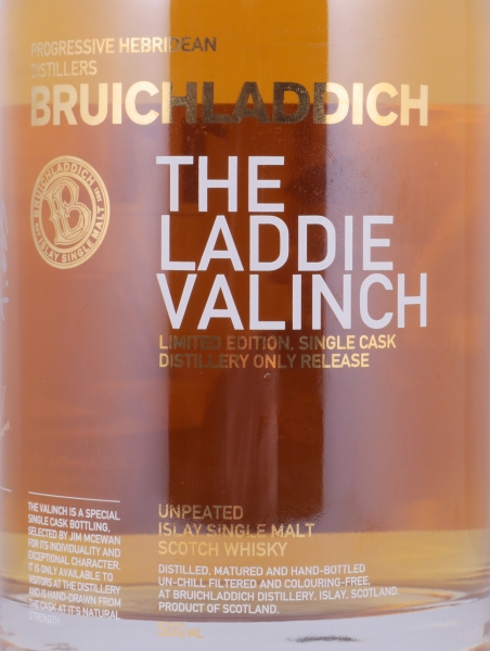 Bruichladdich 1992 22 Years Bourbon/Calvados Cask No. 002 R10/177 The Laddie Crew Valinch 11 Raymond Tibbs Islay Single Malt Scotch Whisky 49.9%