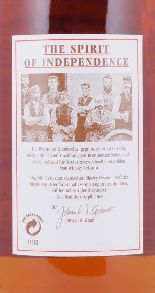 Glenfarclas 1977 19 Years Sherry Casks The Spirit of Independence Highland Single Malt Scotch Whisky 43,0%