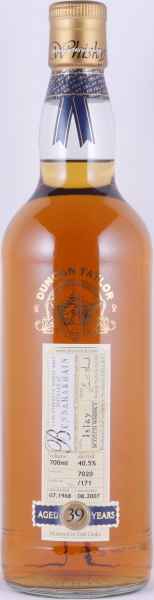 Bunnahabhain 1968 39 Years Oak Cask No. 7020 Duncan Taylor Cask Strength Rare Auld Islay Single Malt Scotch Whisky 40,5%