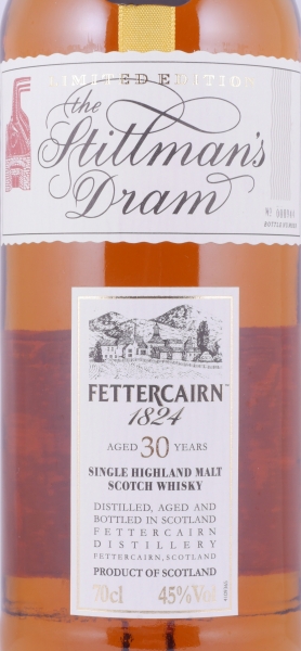Fettercairn 30 Years The Stillmans Dram Limited Edition Release 2005 Highland Single Malt Scotch Whisky 45,0%