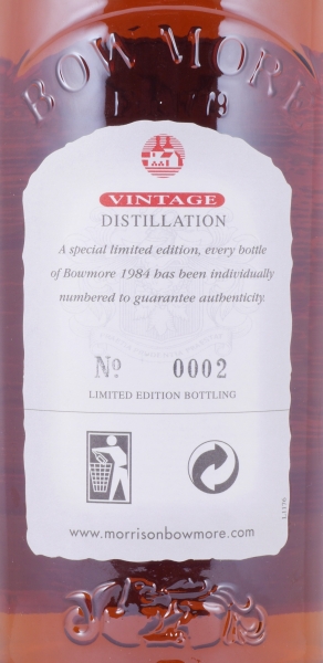 Bowmore 1984 Special Limited Edition Seagull Label Islay Single Malt Scotch Whisky Cask Strength 58,8%