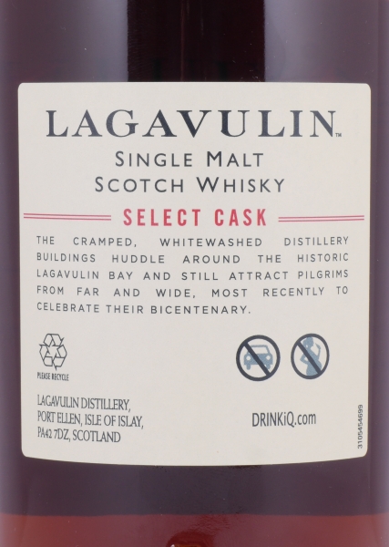 Lagavulin 1991 27 Years Puncheon Cask No. 0016 Select Cask Limited Single Cask Edition Islay Single Malt Scotch Whisky 51,8%